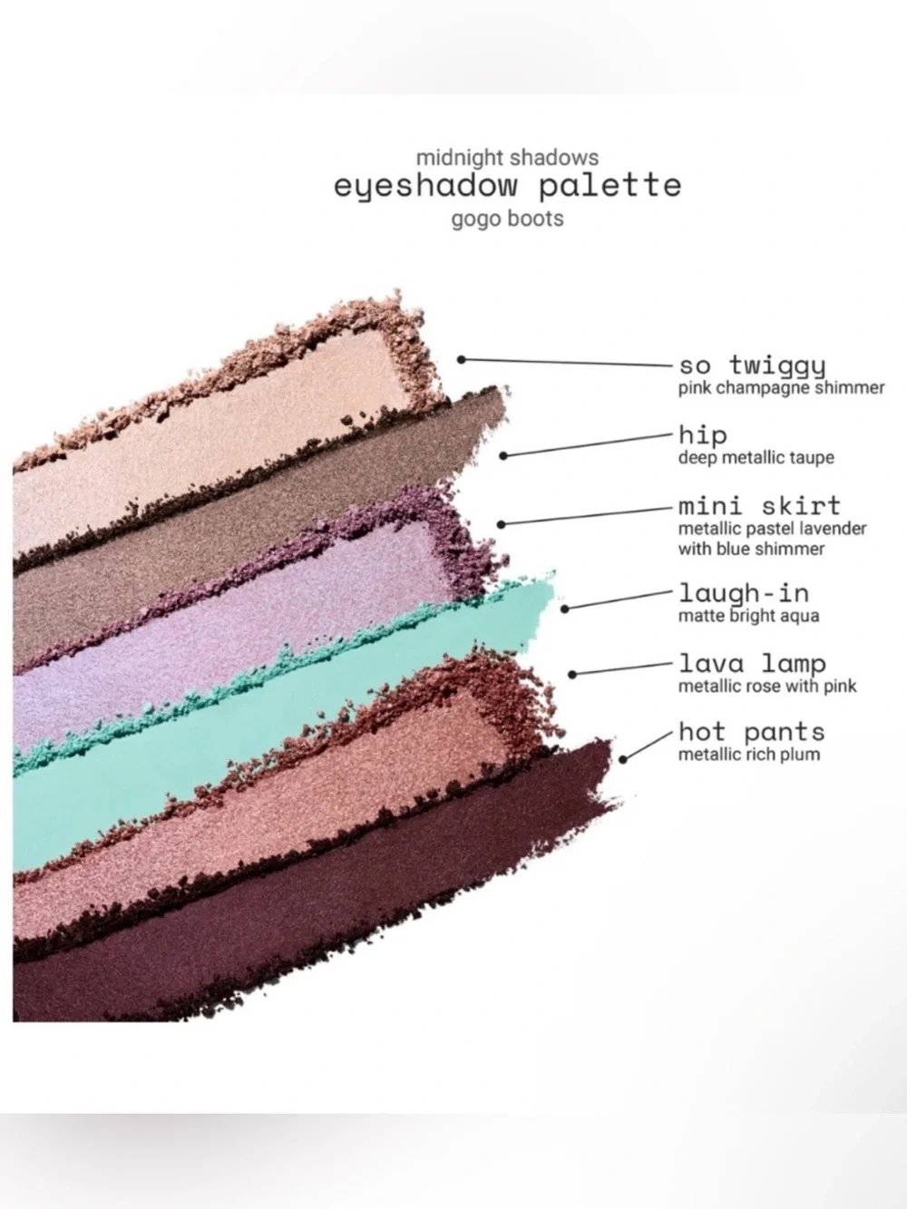 The r.e.m. beauty Midnight Shadows Eyeshadow Palette - Gogo Boots